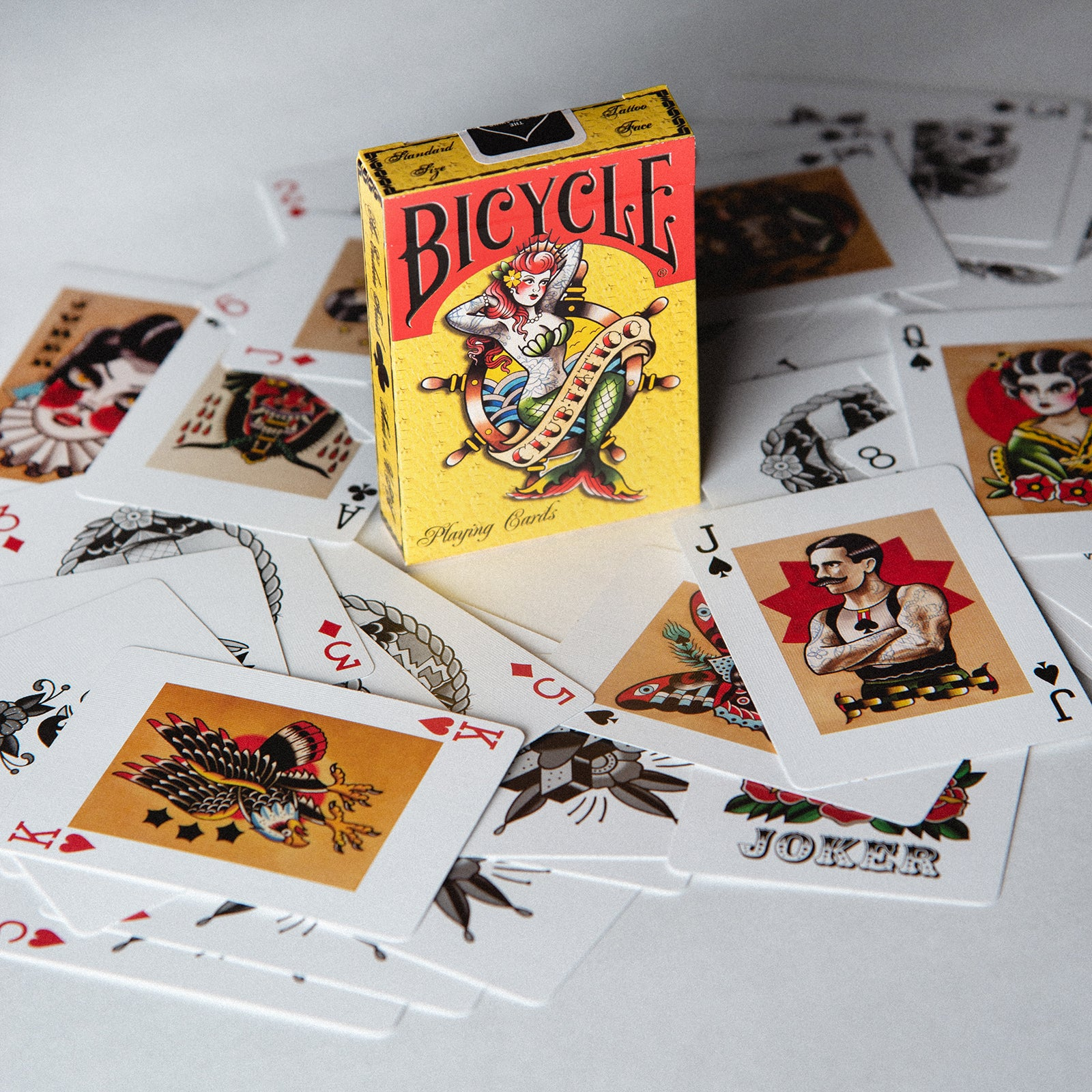 Bicycle Club Tattoo Mermaid Playing Cards