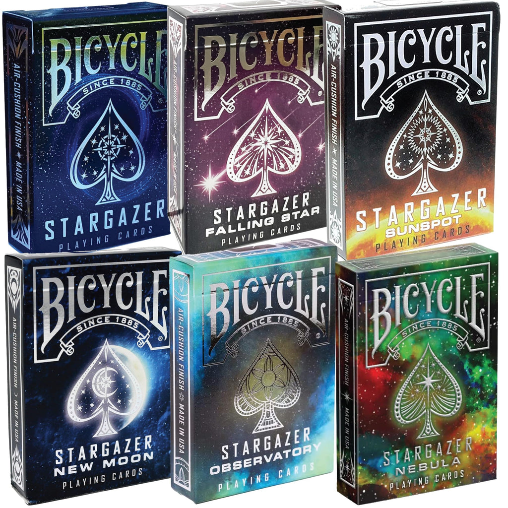 Bicycle Stargazer Gilded Complete 6 Deck Set Playing Cards