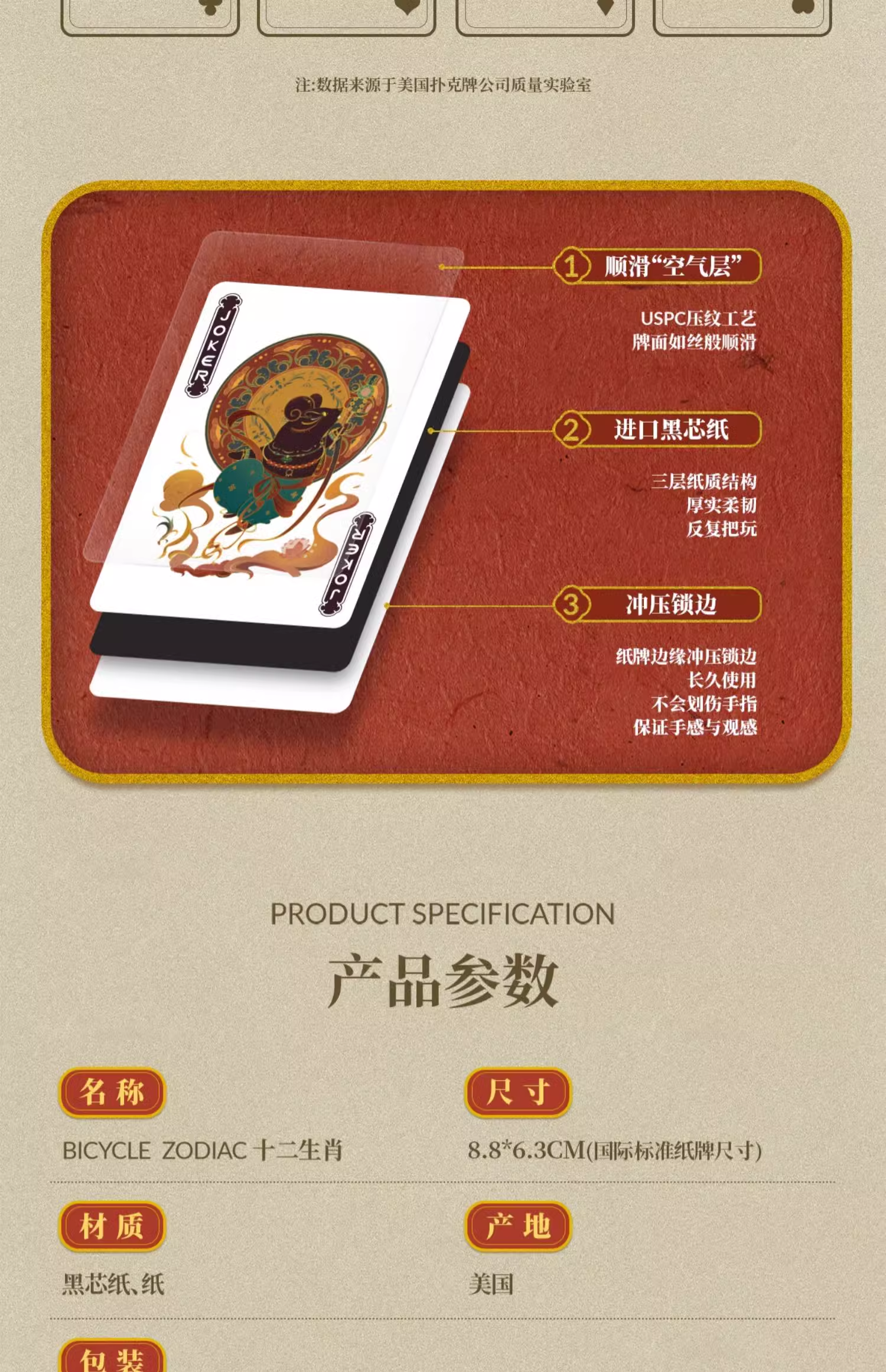 Bicycle Chinese Zodiac Playing Cards