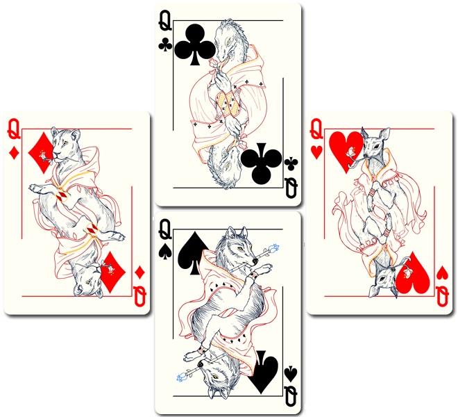 Bicycle Castle Back Playing Cards