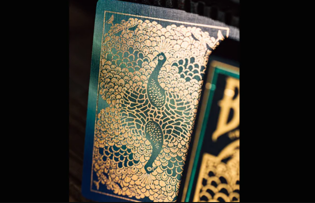 Bicycle Peacock Green Cold Foiled Playing Cards
