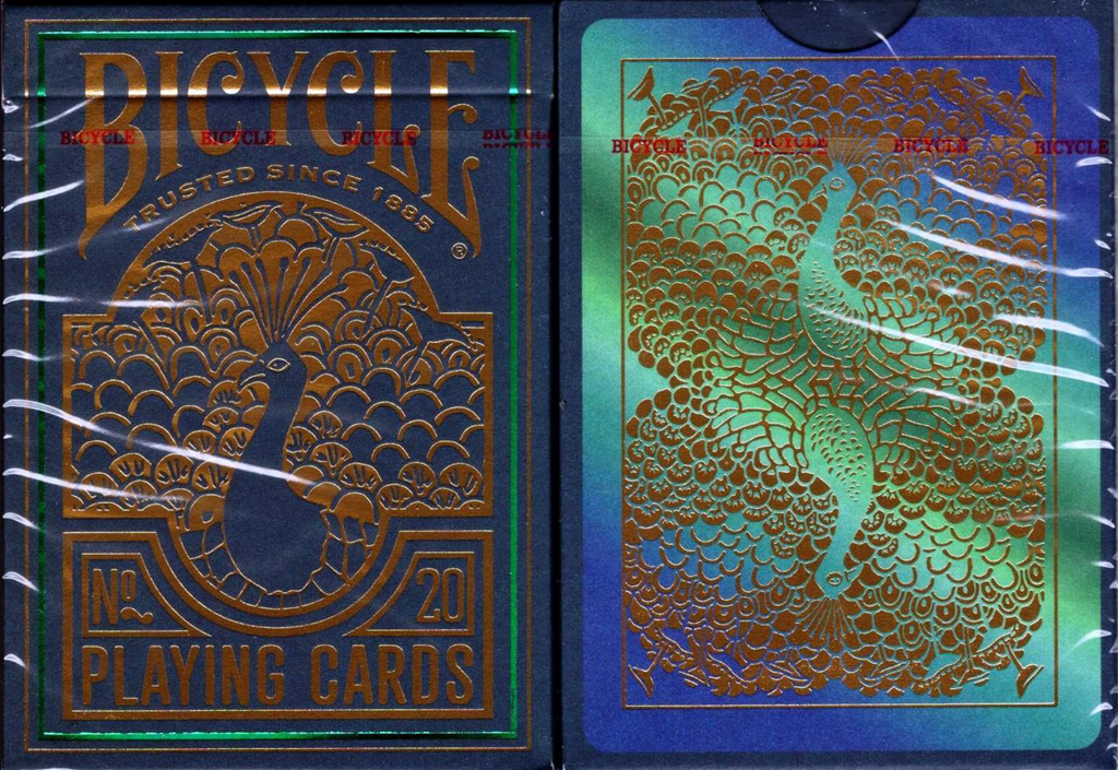 Bicycle Peacock Green Cold Foiled Playing Cards