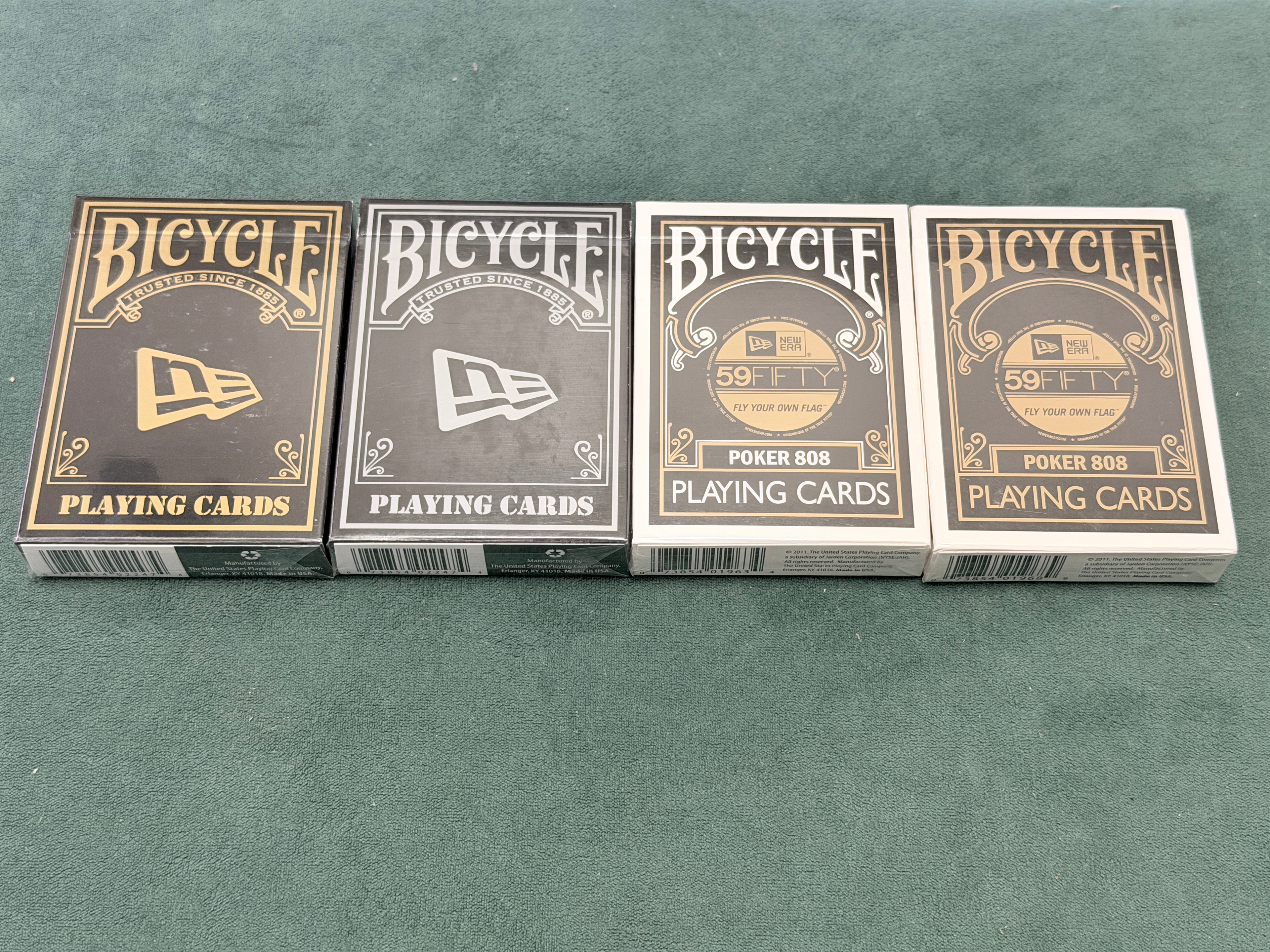 Bicycle New Era Playing cards 4 deck Set Rare