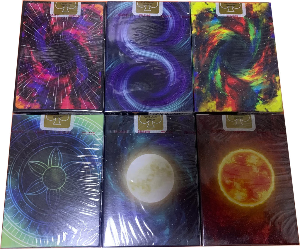 Bicycle Stargazer Gilded Complete 6 Deck Set Playing Cards