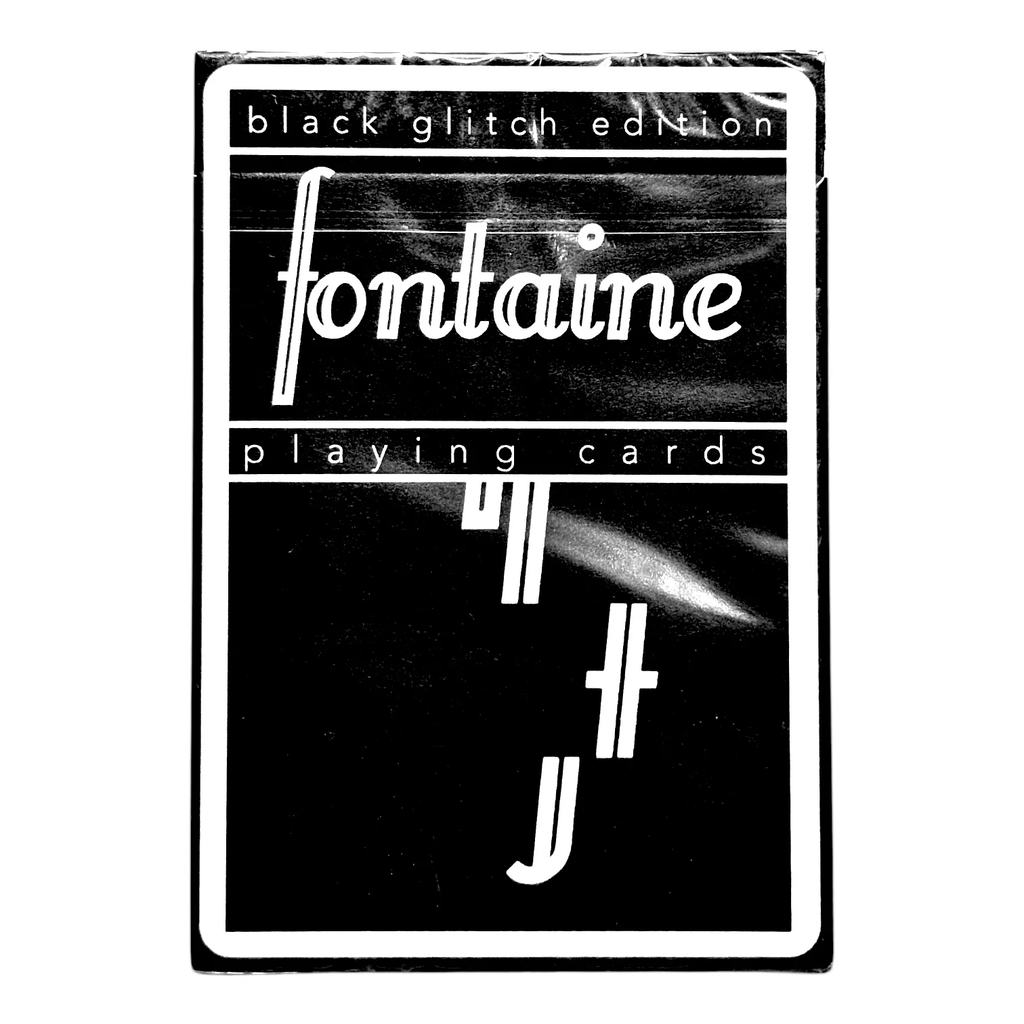 Black Glitch Playing Cards - Room One X Fontaine ACC