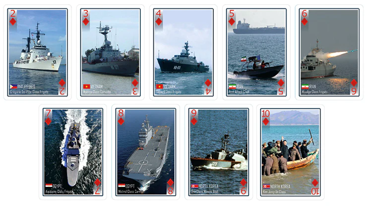Bicycle  Modern Warships Playing Cards
