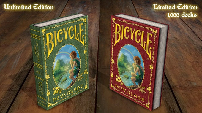 Bicycle Neverland Playing Cards Limited Edition by Nat Iwata