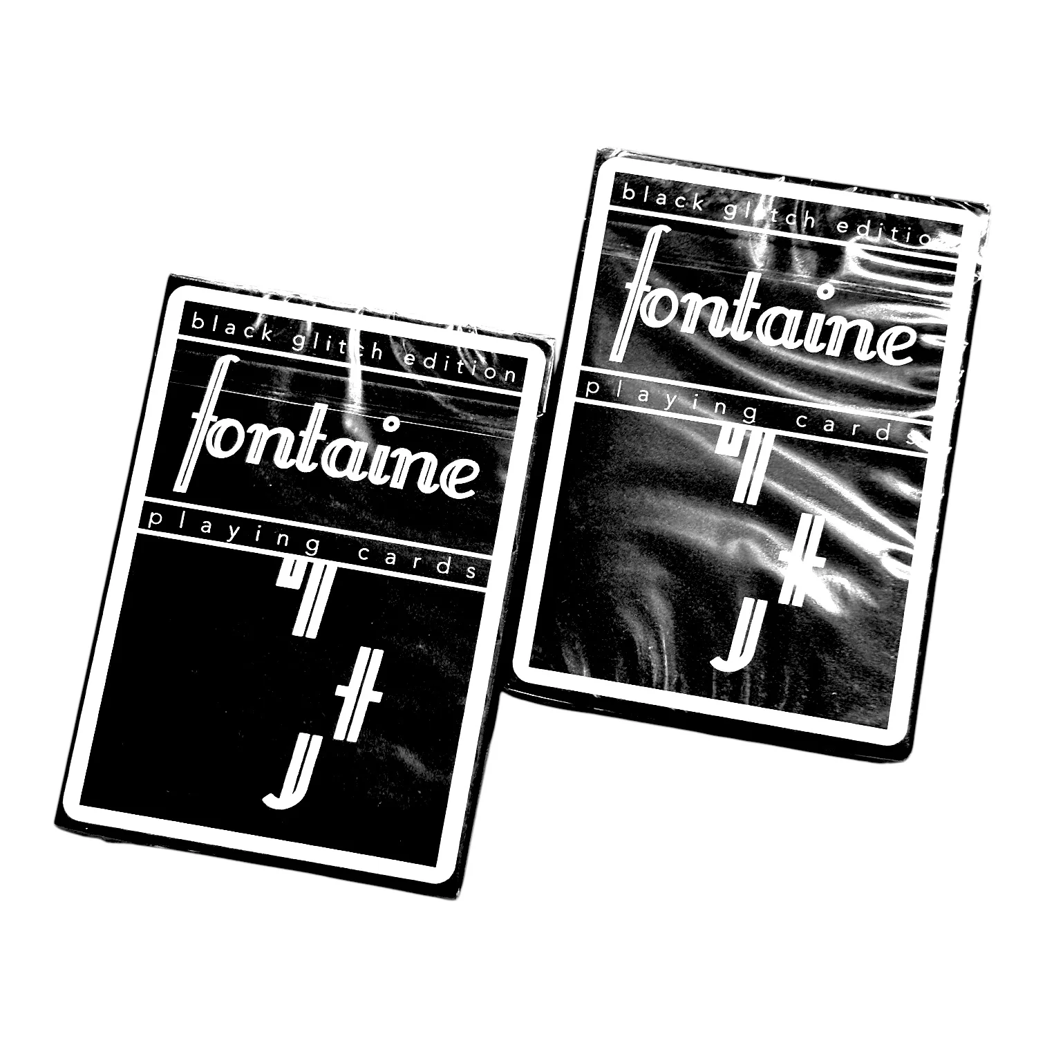 Black Glitch Playing Cards - Room One X Fontaine ACC
