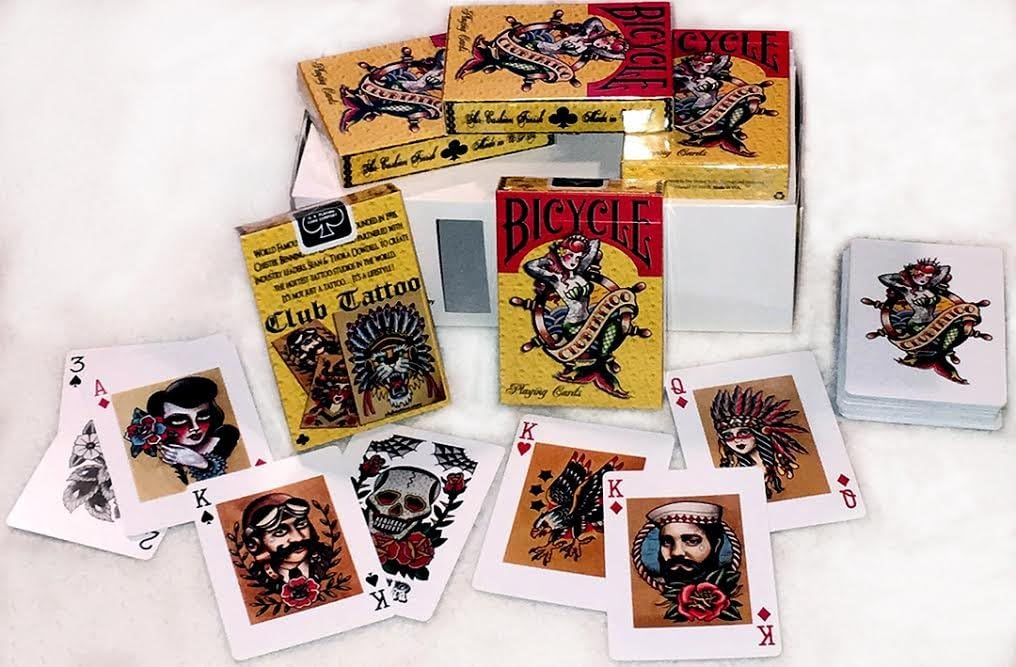 Bicycle Club Tattoo Mermaid Playing Cards