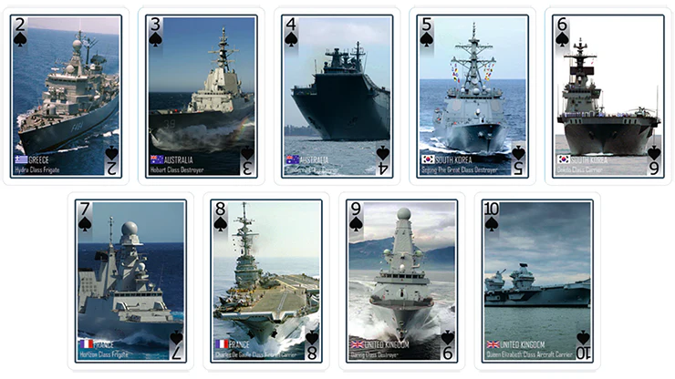 Bicycle  Modern Warships Playing Cards