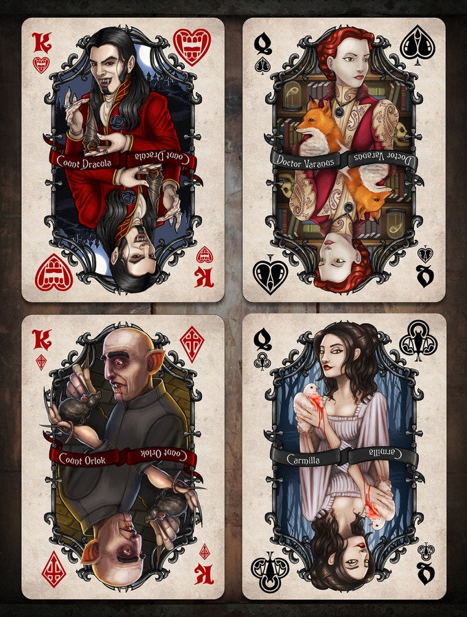 Bicycle Vintage Vampires Spielkarten