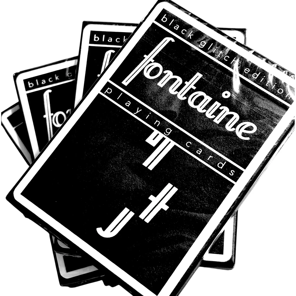 Black Glitch Playing Cards - Room One X Fontaine ACC