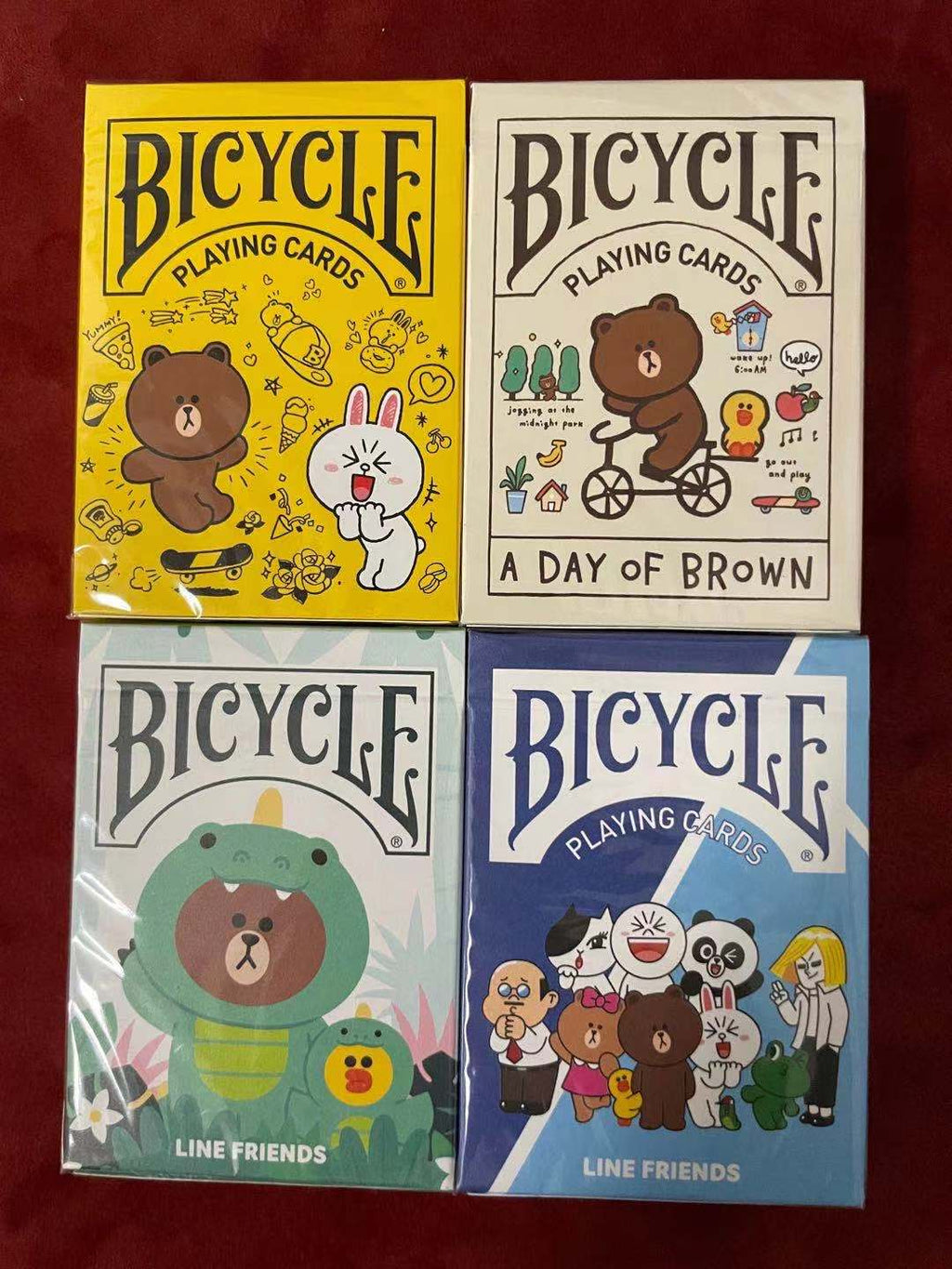 Bicycle Line Friends Gilded Playing Cards Limited Edition