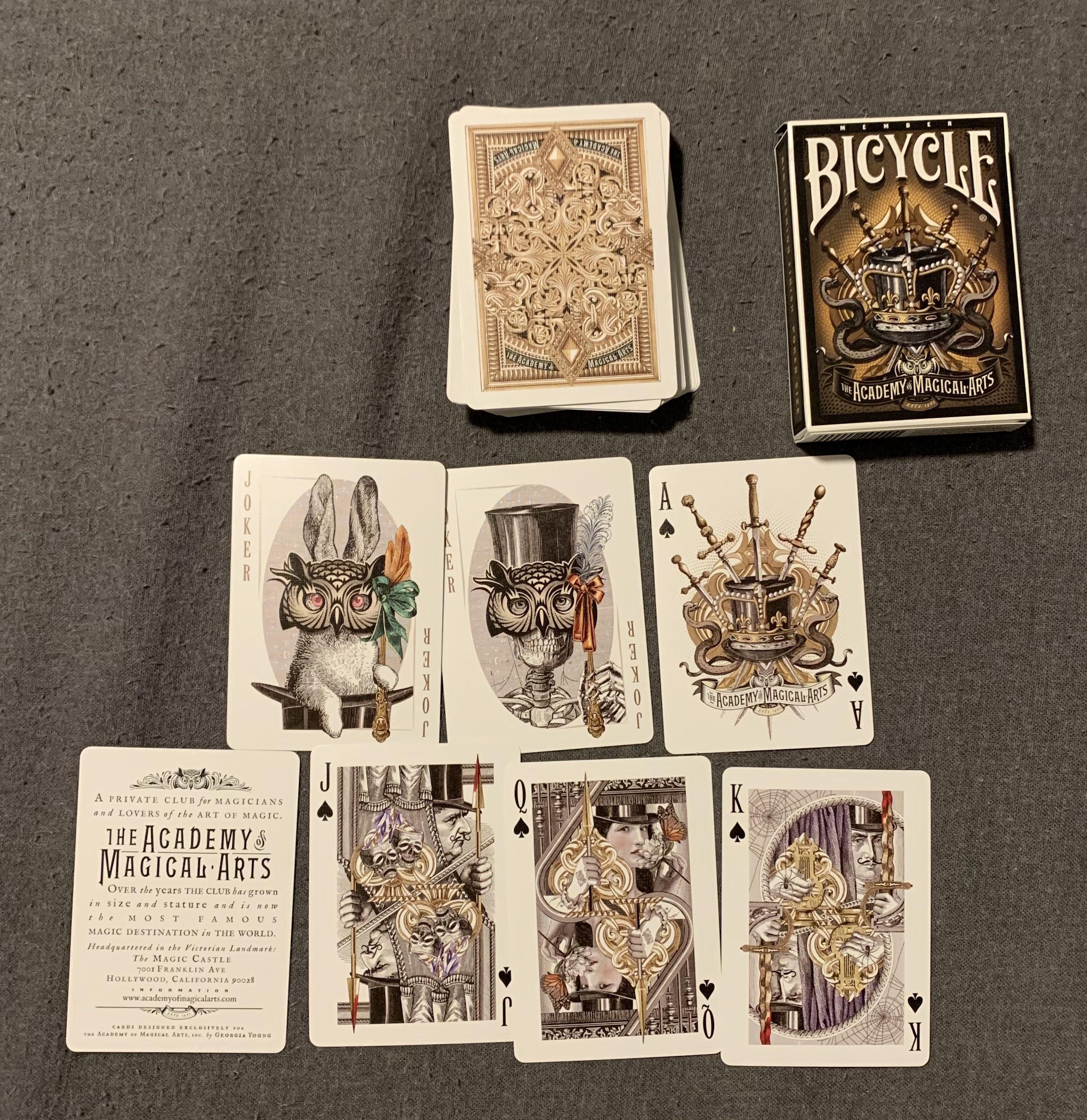 Bicycle Academy of Magical Arts Playing Cards Member Limited Edition