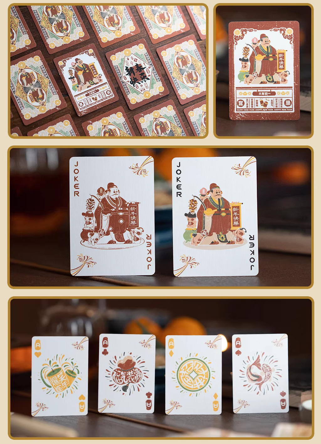 Bicycle Traditional Chinese Festival - Lunar New Year & Lantern Festival Playing Cards | Box Set